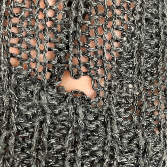 Tokyo Darling Dark Gray Hi-Low Pullover Sweater - Picture 6 of 8